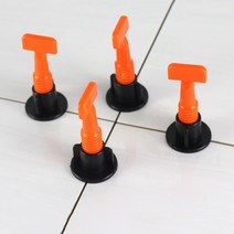 타일 높이조절기 리프트 재사용 가능한 레벨링 시스템 104 개 조절 로케이터 플라이어 레벨 웨지 립 페이지 방지 정렬 스페이서, [01] 52pcs