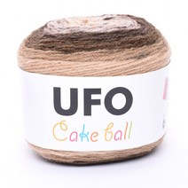 삼남뜨개실 UFO 케이크 볼 200g 15컬러 목도리실 털실 겨울실, UFO 200g 14 딥 브라운 케이크, 1개