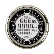 85mm 다기능 게이지 GPS 속도계 타코미터 시간 수온 연료 레벨 5Bar 자동차 차량용 선박 용 10 바 오일 압, 11 24V 10bar-BS