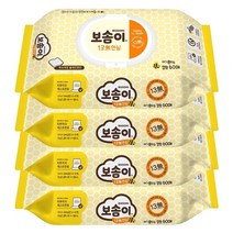 보솜이 13무 안심 아기 물티슈 키즈 어린이 유아 화장실 비데 대용량 티슈 캡형 240매, 60개입 4팩