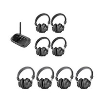 Avantree 송신기1 + 다중 무선 헤드폰 4+ 4 세트