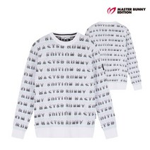 마스터바니에디션 골프 masterbunnyedition남성 올오버 로고 니트 M41101SR106_WH, 6[105], WH
