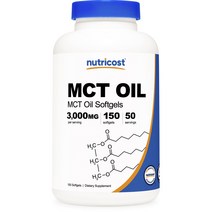 뉴트리코스트 MCT 오일 3000mg 소프트젤, 150개입, 1개