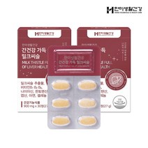 한미생활건강 만성피로회복 간건강 가득 밀크씨슬 900mg 1박스 피로회복제 간장약, 2개, 30정