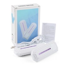 전기 신발 건조기 히터 슬 스키 부츠 여행용 따뜻한 자외선 살균기 탈취, 01 블랙 컬러_02 EU