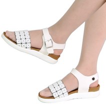 여성 발편한 통굽 샌들 여자 여름 벨크로 샌들