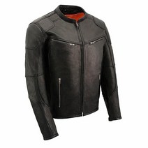 Milwaukee Leather 남성용 통기성 스쿠터 재킷 쿨 테크 가죽 (3XL) 659248, X-Large