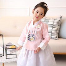 [혹스아이] 라운자수당의(+치마) 여아한복세트 유아명절코디 어린이한복 돌잔치룩 추석패션