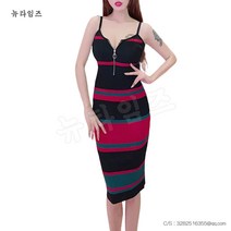끈나시 원피스 여자 스트라이프 슬림 캐주얼치마 뉴타임즈 C11 J005V912