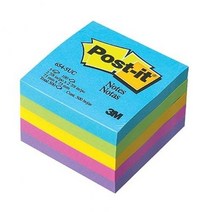 3M 3M)포스트-잇 노트큐브(654-5UC-5컬러-76X76mm) (문구/사무/생활/문구사무/생활용품/점착식메모지/수첩/노트/사무용품/건강 추천), 1, 본상품선택