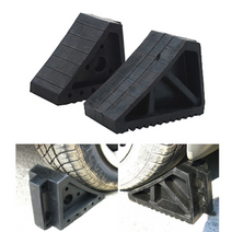 미끄러운 경사면 자동차 차량 바퀴 고임목 주차받침 카라반 고정블럭 버스, 차량버팀목-소형/2kg