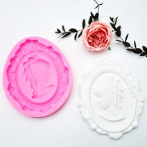향기에반하다 소녀 머리묶은 옆모습 왁스 타블렛 1구 실리콘몰드 석고방향제 DIY 재료 방산시장, 소녀 옆모습 1구 실리콘몰드+네추럴석고 1kg