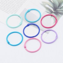 카드링 컬러링 칼라링 스틸 열쇠고리 링 열쇠고리 연결링 링고리 45mm, 오렌지링