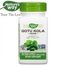 네이쳐스 웨이 네이처스 고투콜라 허브 950mg 식물성 100캡슐 50회분, 100 Count