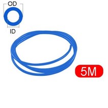 1m5m10 m 공압 튜브 공기 튜브 부품 호스 4mm 6mm 8mm 10mm 12mm 압축기용 PU 파이프 공기 라인 8x5mm 6x4 12x8, Blue5m+10x65mm