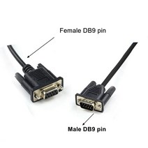 목재톱델타 DOP-B / TP 시리즈 HMI 터치 스크린 PLC 프로그램 케이블 연결 및 간의 통신, 01 Male DB9_02 Omron