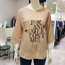 막스카라 단면 영문 블라우스( M22QWB359)