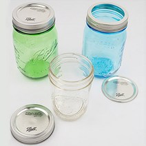볼메이슨자 유리병모음 밀폐유리병 과일청 쨈병 주방식기 북유럽스타일, 투명유리병 32oz