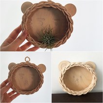 라탄 공예 독학 재료 DIY 키트 2type 곰돌이 호랑이 소품 디저트 바구니(무료 동영상 제공) 라탄공예자격증, 곰돌이+호랑이