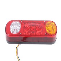 카고트레일러 캠핑 미니 카고트레일러 트럭 테일 라이트 12V 32 LED 자동차 미등 후방 정지 브레이크 트레, 한개옵션0