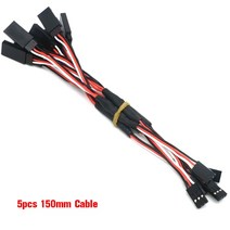 SERVO RC 서보 Y 연장 코드 케이블 리드 와이어 100/150/200/300/500mm JR 후타바 비행기 헬리콥터 자동, [02] 5pcs 150mm Cable