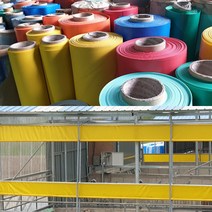 PVC 타포린 캠핑용 농업용 축사가림막 주문제작, 주황색 1m×1m