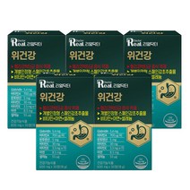 [리얼닥터]위건강 600mg x 30정/헬리코박터균 증식 억제 효과/위궤양/7종복합성분/소화불량에 좋은 기능성 위 영양제/개별인정형 건강기능식품/스페인감초추출물 주성분/속쓰림, 5개