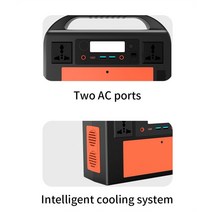캠핑용발전기 차박 휴대용 간편한설치비상 모바일 전원 300W 백업 휴대용 발전기 태양광 발전소 UPS 리튬, 한개옵션0