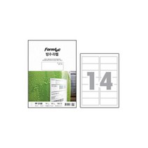 폼텍 방수라벨 14칸 10매 PP-3108