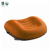 캠핑용베개 캠핑 에어 베개 휴대용 초경량 접이식 야외 여행 목 허리 쿠션 비행기 머리 받침, [02] Orange