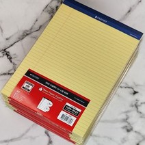 브랜빌 옥스포드 A4 리갈패드-노랑 대용량 80매 10권, 단품