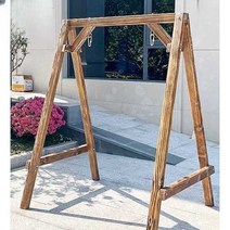어린이 흔들 의자 발코니 로프 나무 작은 그네 스윙, 우드 스윙 프레임 더블