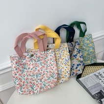플라워 꽃패턴 프린팅 에코백 엄마 손가방