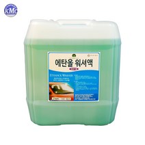 케이엠씨 천연 식물성 에탄올 사계절용 워셔액 대용량 18.75L 말통, 1개