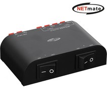 NETmate NM-GS266 2채널 스피커 분배기(셀렉터)(스프링 클립식 터미널), 본상품선택