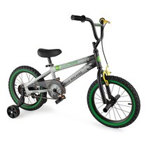 John Deere Mud Machine 탈착식 트레이닝 휠이 있는 자전거 — 40.6cm(16인치) - 휠 및 BMX 스턴트 튜브, 16