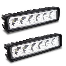 오토바이트레일러 바이크 자전거 트레일러 캐리어 2/4pc 12V Led 라이트 바 18/48W LED 작업 스포트 헤드, 03 2PC 18W