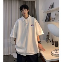 2023 여름 두꺼운 판자 접착제 플라워 프린팅 캐쥬얼 남자 학원 무드 카라셔츠 티셔츠 T901P45 통제함 59