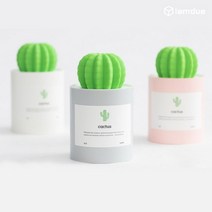 선인장 USB 미니 가습기 탁상 사무실, 화이트