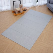 휴팡 PVC 4T 접이형 강아지매트 미끄럼방지 슬개골보호 애견매트, 양탄자 그레이