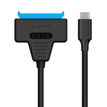 SSD 외장하드 SATAUSB 30 c타입 OTG 케이블 6 Gbps 25 인치 외장형 HDD SSD 하드 드라이브 SATA 3 22 핀 데, 01 3.0 Type C Port, 한개옵션1
