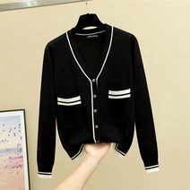 [Myshe]여성 슬림 긴팔 니트 가디건 외출복 Myshe qxz1202YCdk9