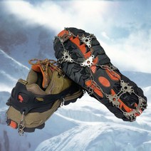 시즌특가 엠케이리빙 전문가용 23피크 등산 체인 아이젠 등산용품 겨울 산행 필수품, 블랙 L 255-270