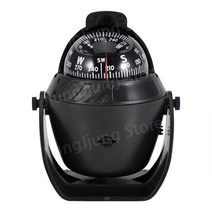 해양 자기 나침반 선박용 수평계 캠핑 등산 길잡이 휴대용 나침판 고도계 다기능, A. 블랙