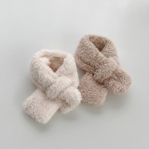 강아지 보아털목도리, 아이보리, S