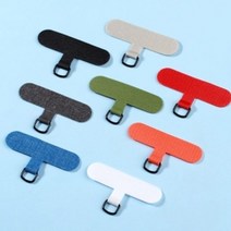 T타입 미니 숏 폰태그 링패드 컬러 페브릭 투명 PVC 폰스트랩 홀더, T타입_폰태그_투명(PVC)