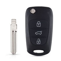 KEYYOU-새로운 원격 키 3 버튼 플립 폴딩 리모트 케이스 현대 I20 I30 IX35 I35 악센트 기아 피칸토 스포티지 K5, For Hyundai, HYN10 2