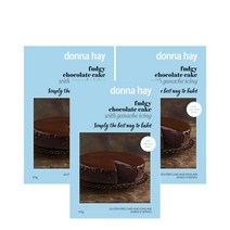 도나헤이 퍼지 초콜릿 케이크 글루텐 프리 믹스 570g Donna Hay Fudgy Chocolate Cake Gluten Free Mix, 3팩