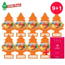 에스진 리틀트리 TREE 차량용 방향제 고급 종이 방향제 피치피치 9+1 과일 복숭아향 명품 새차 선물 걸이형 방향제
