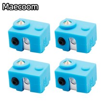 1PCS 새로운 보호 실리콘 양말 커버 케이스 E3D V6 가열 블록 따뜻한 유지 Reprap 3D 프린터 부품에 대 한, 1pcs Cover and Block, Brown